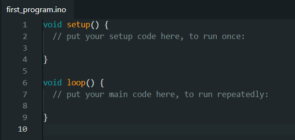 Arduino IDE code editor