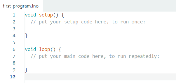 Arduino IDE code editor