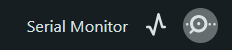 Serial Monitor icon in Arduino IDE
