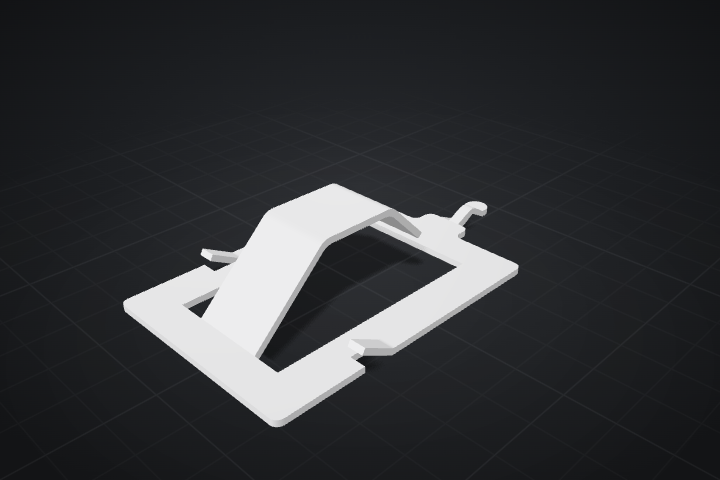 3D preview: Battery clip 1