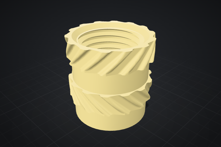 3D preview: Heat-set insert 1