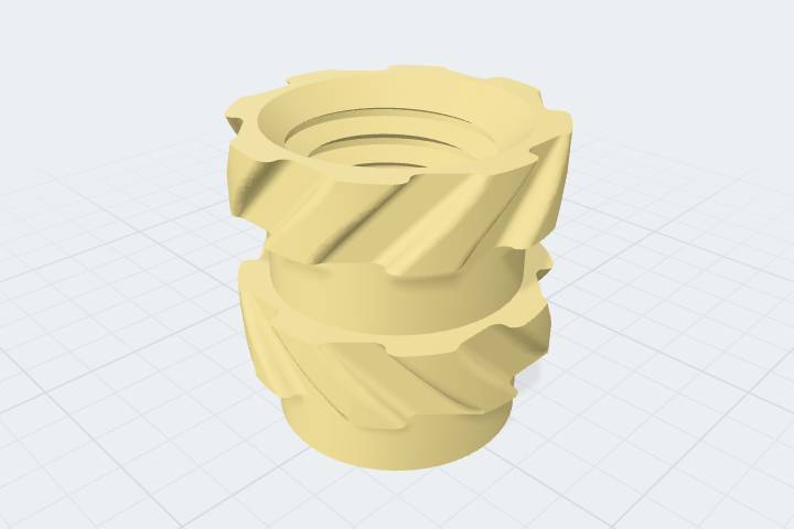 3D preview: Heat-set insert 2