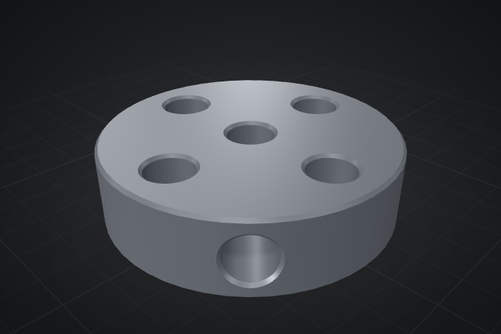 3D preview: Motor shaft bushing 1
