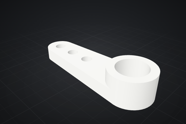 3D preview: Servo horn 1
